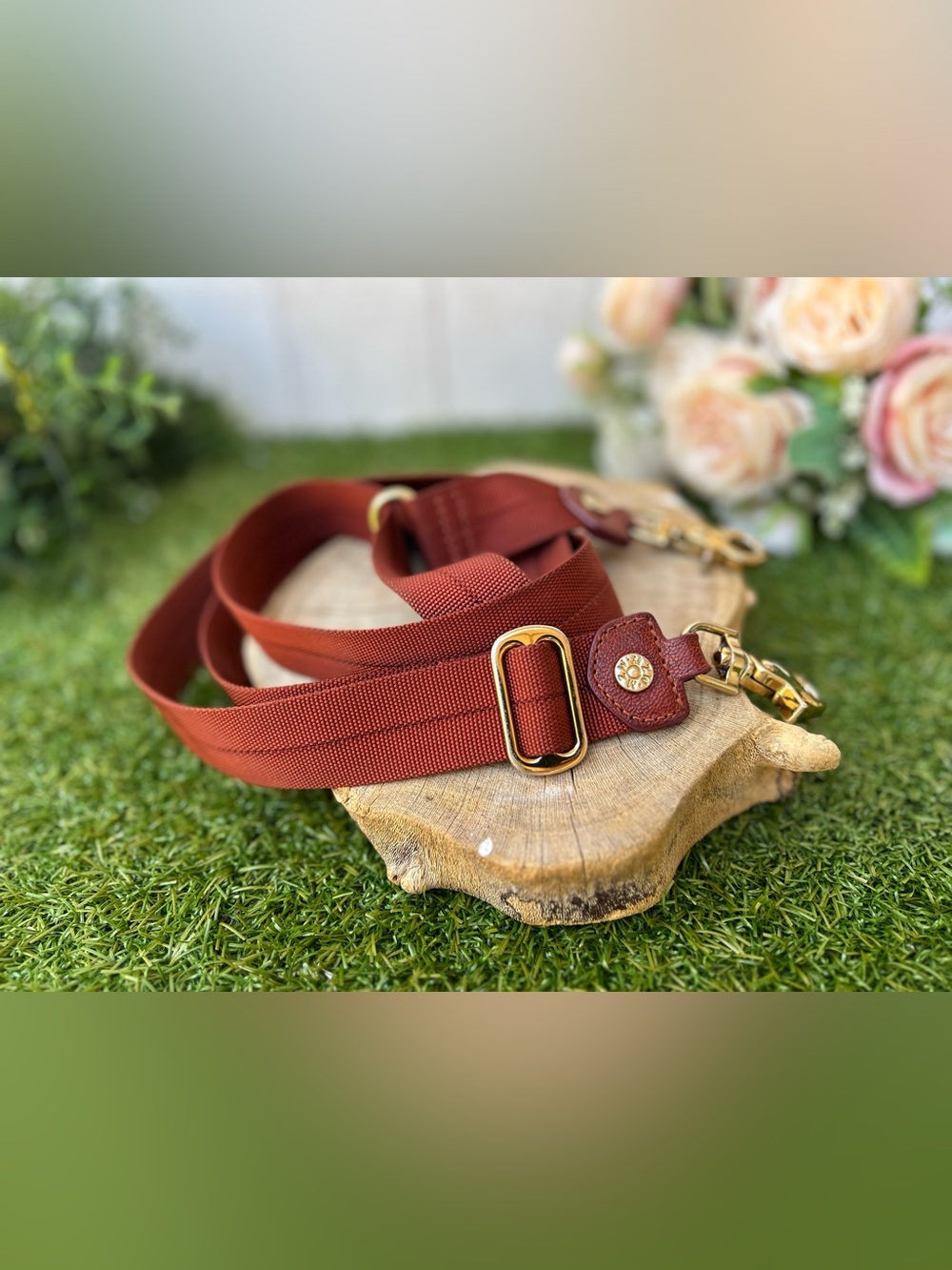 MZ Wallace Adjustable Rust Red Crossbody Strap with Gold Hardware, gently used - Picture 3 of 15